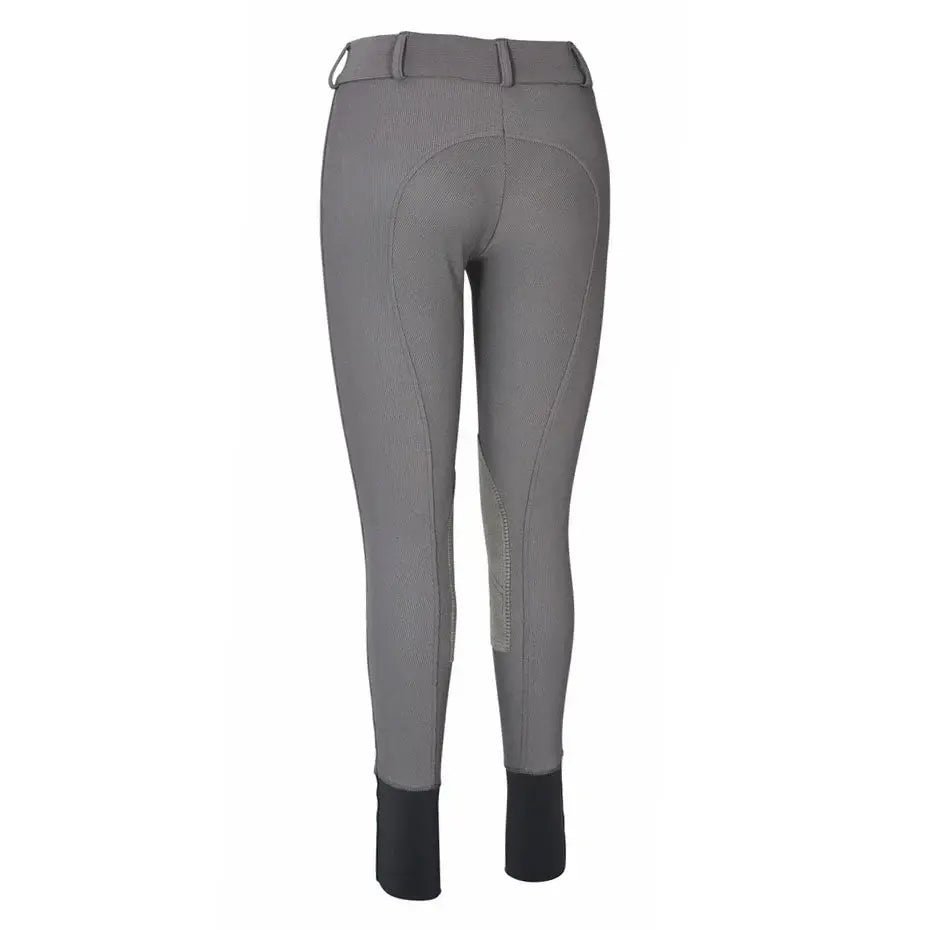 TuffRider Ladies Ribb Lowrise Wide Waistband Knee Patch Breeches - Breeches.com - Flyclothing LLC