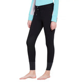 TuffRider Ladies Ribb Lowrise Wide Waistband Knee Patch Breeches - Breeches.com - Flyclothing LLC