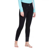 TuffRider Ladies Ribb Lowrise Wide Waistband Knee Patch Breeches - Breeches.com - Flyclothing LLC