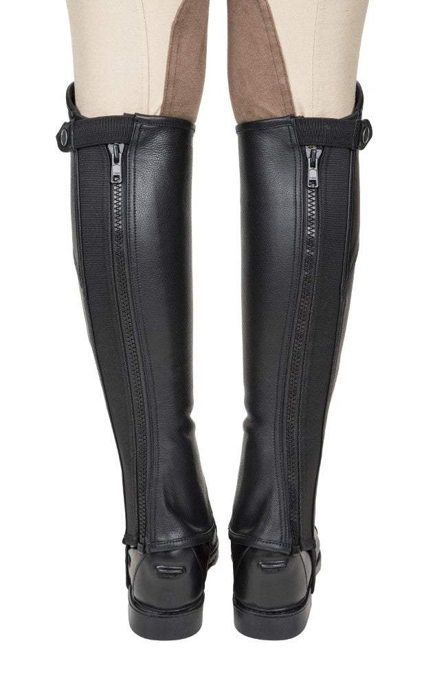 TuffRider Ladies Belmont Plus Leather Half Chaps - Breeches.com - Flyclothing LLC