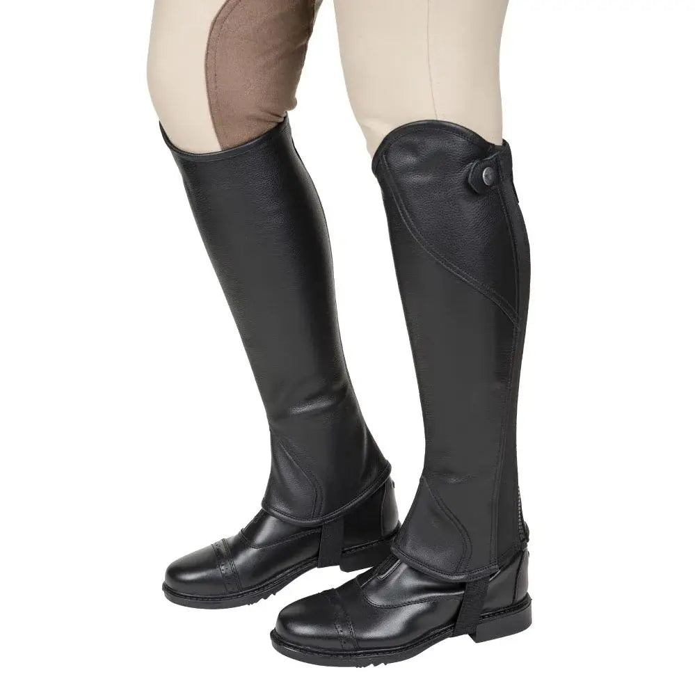 TuffRider Ladies Belmont Plus Leather Half Chaps - Breeches.com - Flyclothing LLC