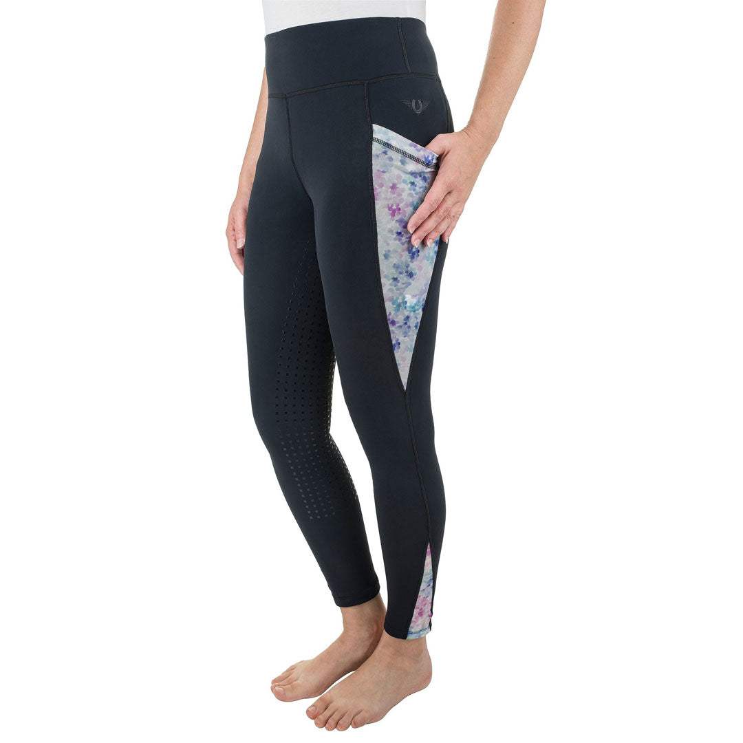 TuffRider Ladies Minerva 3 Season Printed Full Seat Tights - Breeches.com - Flyclothing LLC