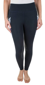TuffRider Ladies Minerva 3 Season Printed Knee Patch Tights - Breeches.com - Flyclothing LLC