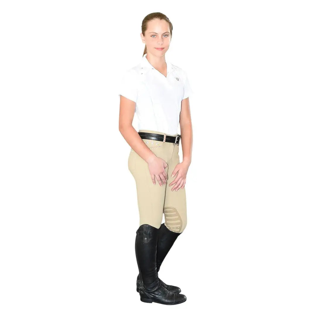 TuffRider Children's Kirby Kwik Dry Short Sleeve Show Shirt - Breeches.com - Flyclothing LLC