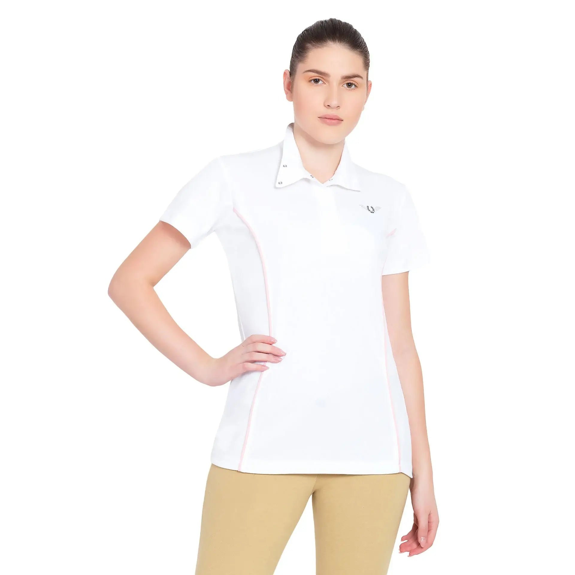 TuffRider Ladies Kirby Kwik Dry Short Sleeve Show Shirt - Breeches.com - Flyclothing LLC