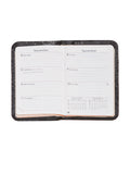 Scully Leather Black Personal Weekly Planner