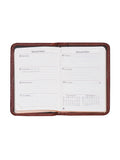 Scully Leather Mahogany Personal Weekly Planner