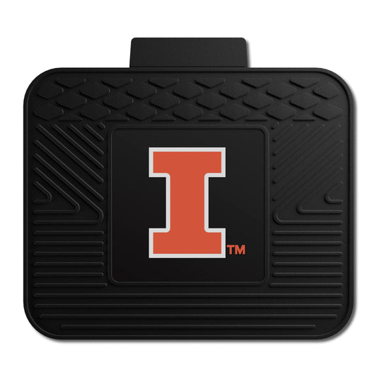 Illinois Illini Back Seat Car Utility Mat - 14in. x 17in. - Illinois