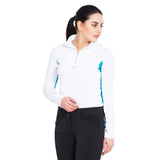 TuffRider Ladies Long Sleeve Ventilated Technical Sport Shirt – UV Protection, Quick-Dry, Mesh Undersleeves - Breeches.com - Flyclothing LLC