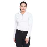 TuffRider Ladies Long Sleeve Ventilated Technical Sport Shirt – UV Protection, Quick-Dry, Mesh Undersleeves - Breeches.com - Flyclothing LLC