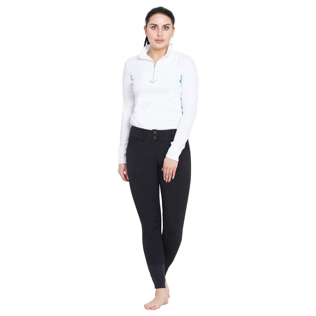 TuffRider Ladies Long Sleeve Ventilated Technical Sport Shirt – UV Protection, Quick-Dry, Mesh Undersleeves - Breeches.com - Flyclothing LLC