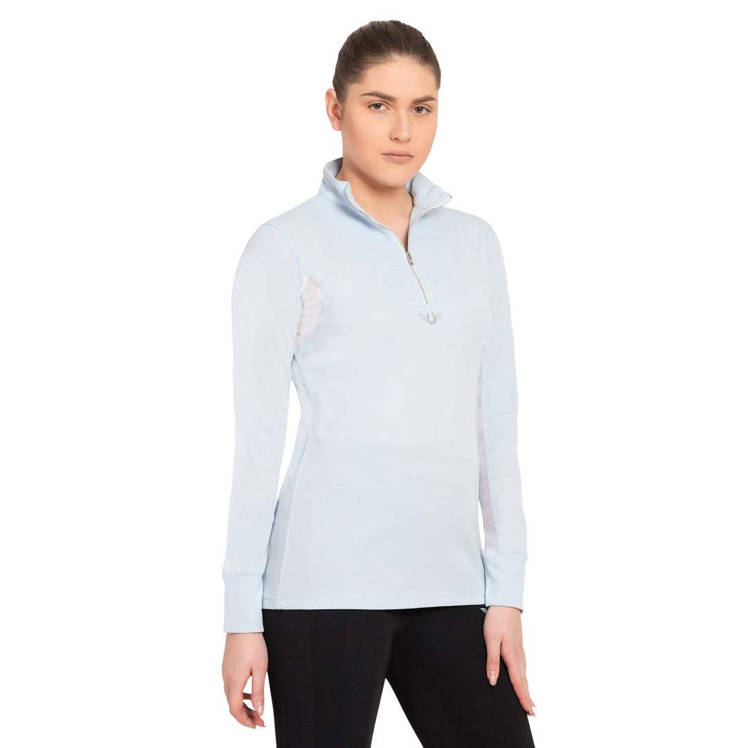 TuffRider Ladies Long Sleeve Ventilated Technical Sport Shirt – UV Protection, Quick-Dry, Mesh Undersleeves - Breeches.com - Flyclothing LLC