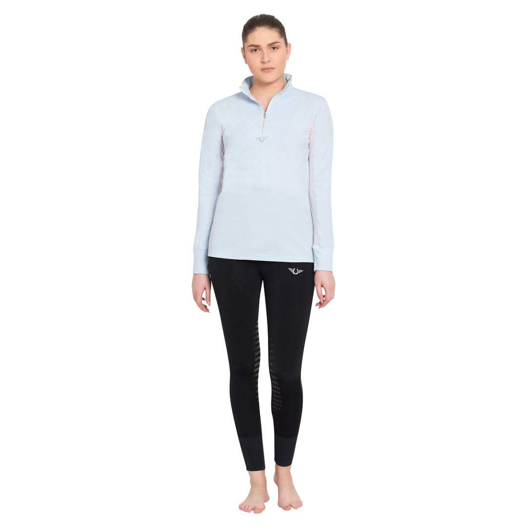 TuffRider Ladies Long Sleeve Ventilated Technical Sport Shirt – UV Protection, Quick-Dry, Mesh Undersleeves - Breeches.com - Flyclothing LLC