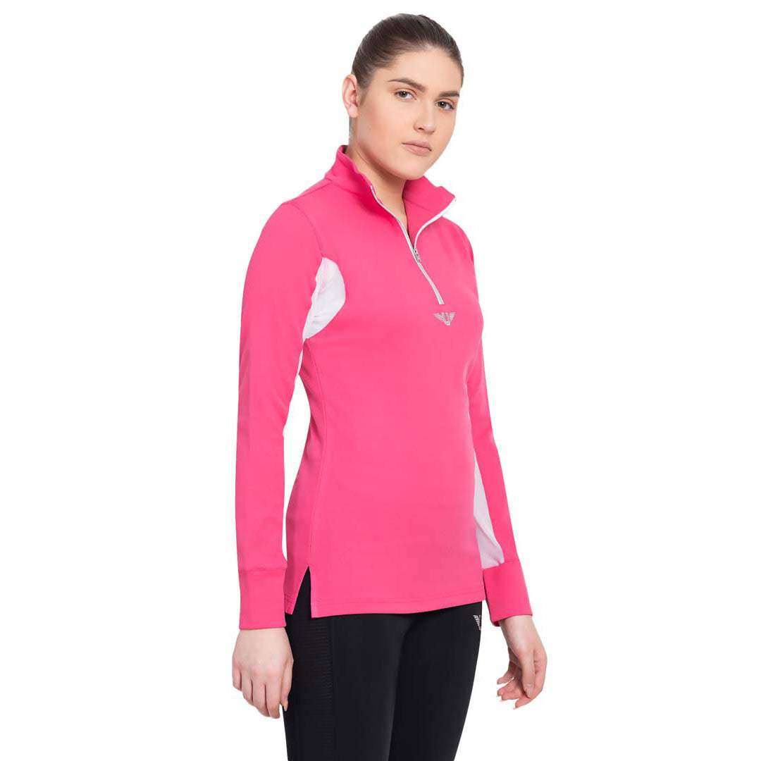 TuffRider Ladies Long Sleeve Ventilated Technical Sport Shirt – UV Protection, Quick-Dry, Mesh Undersleeves - Breeches.com - Flyclothing LLC