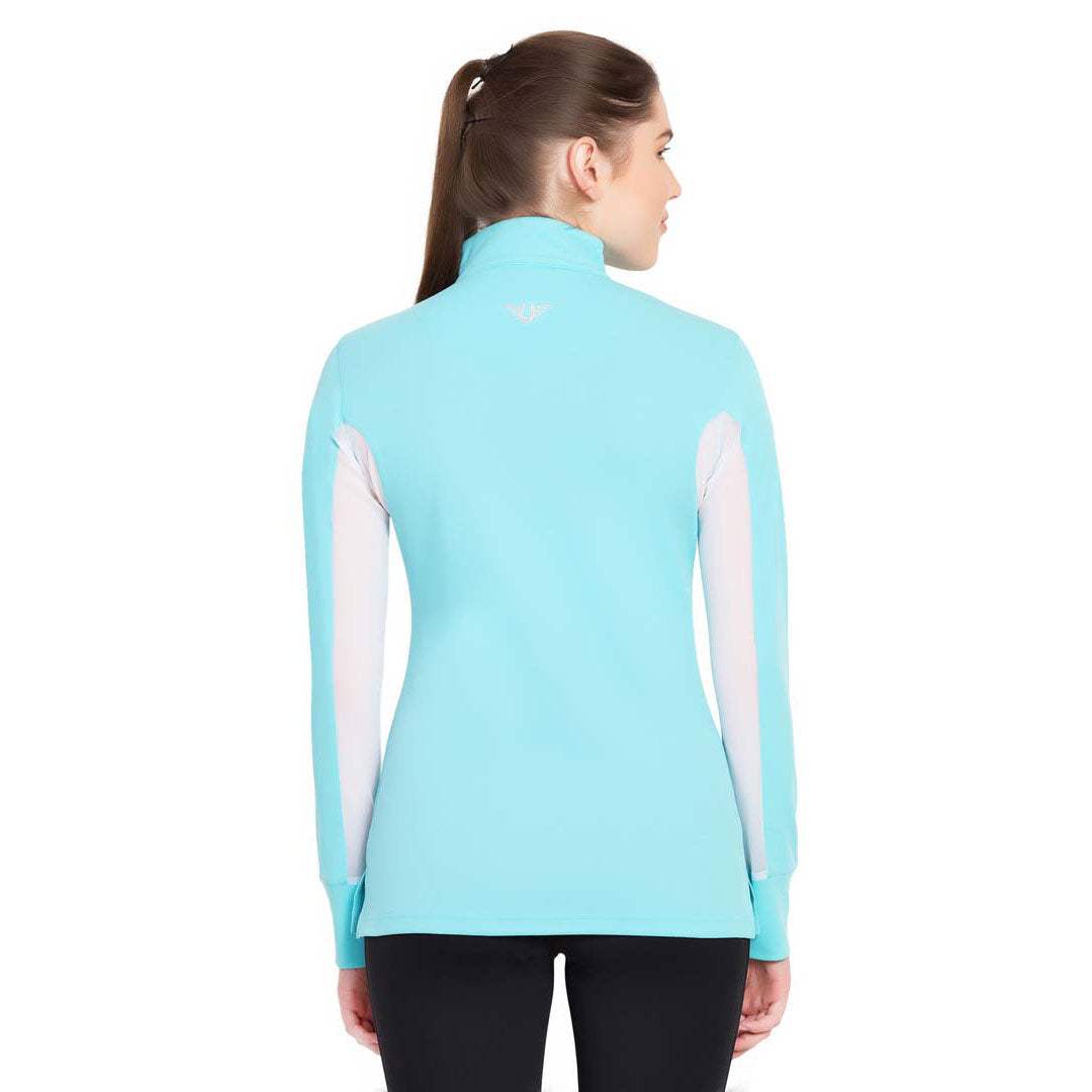 TuffRider Ladies Long Sleeve Ventilated Technical Sport Shirt – UV Protection, Quick-Dry, Mesh Undersleeves - Breeches.com - Flyclothing LLC