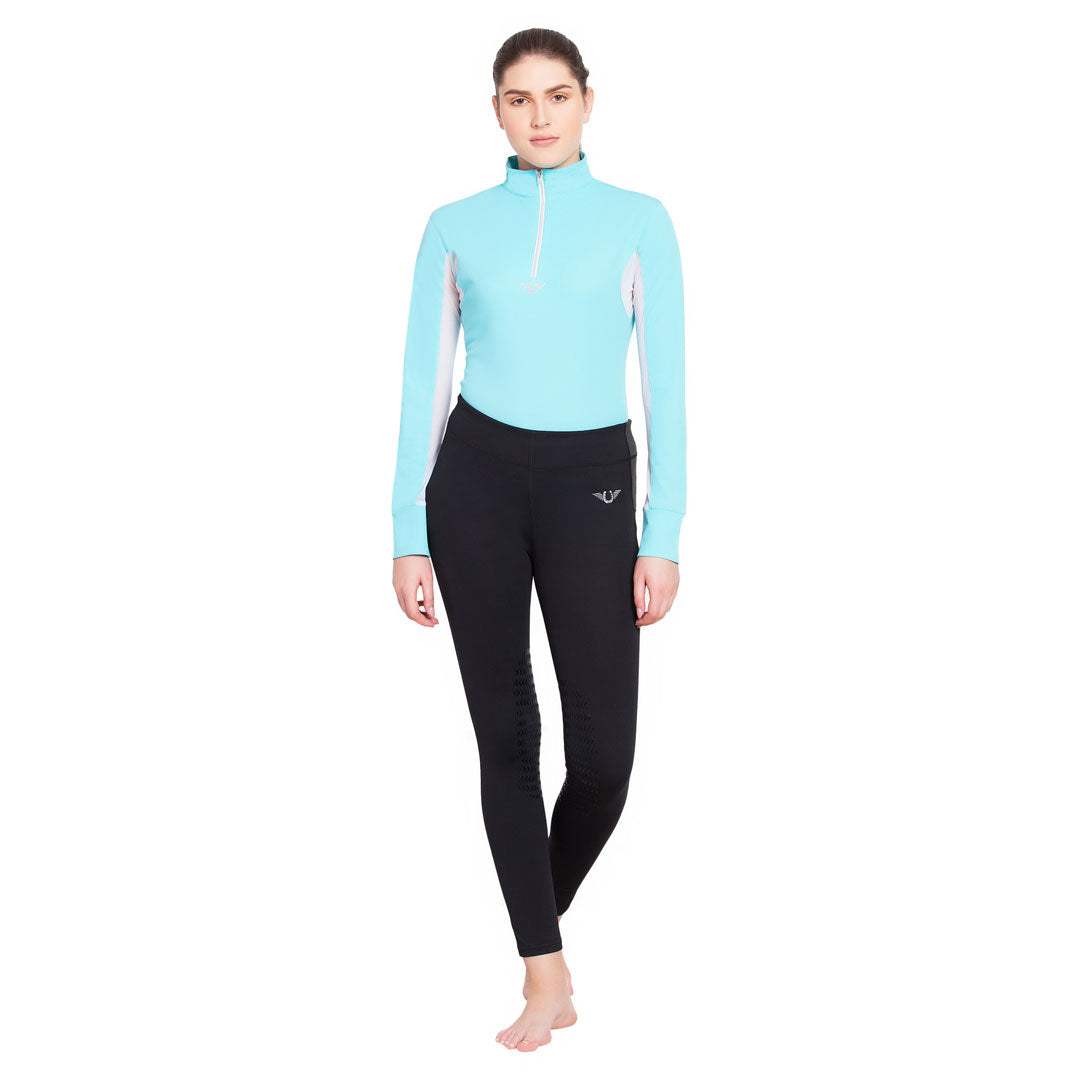 TuffRider Ladies Long Sleeve Ventilated Technical Sport Shirt – UV Protection, Quick-Dry, Mesh Undersleeves - Breeches.com - Flyclothing LLC