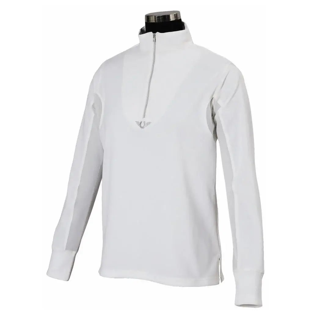 TuffRider Youth Long Sleeve Ventilated Technical Sport Shirt – UV Protection, Quick-Dry, Mesh Undersleeves - Breeches.com - Flyclothing LLC