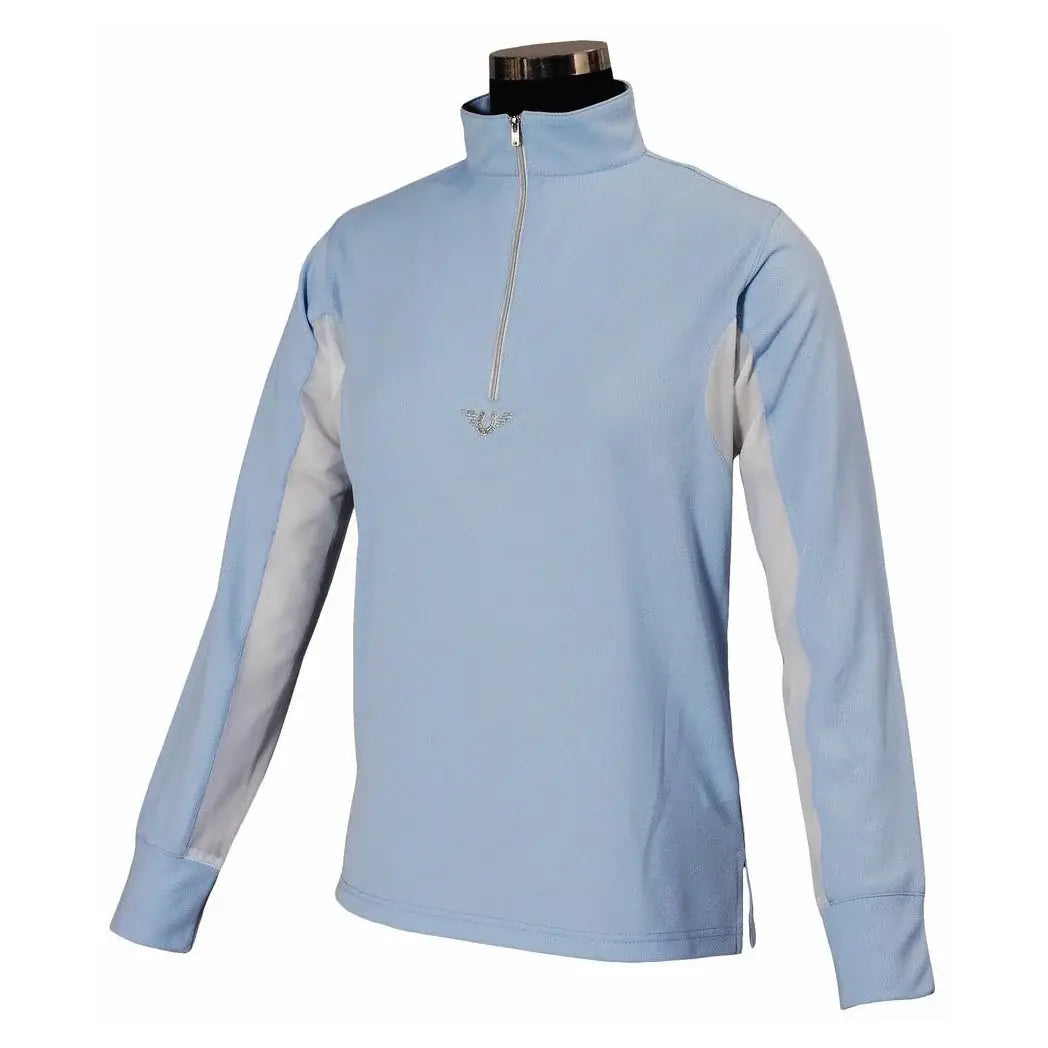 TuffRider Youth Long Sleeve Ventilated Technical Sport Shirt – UV Protection, Quick-Dry, Mesh Undersleeves - Breeches.com - Flyclothing LLC