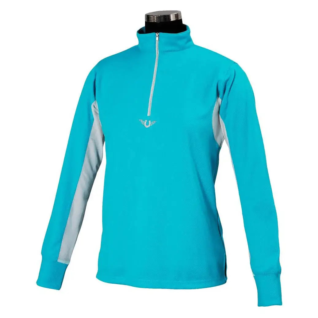 TuffRider Youth Long Sleeve Ventilated Technical Sport Shirt – UV Protection, Quick-Dry, Mesh Undersleeves - Breeches.com - Flyclothing LLC