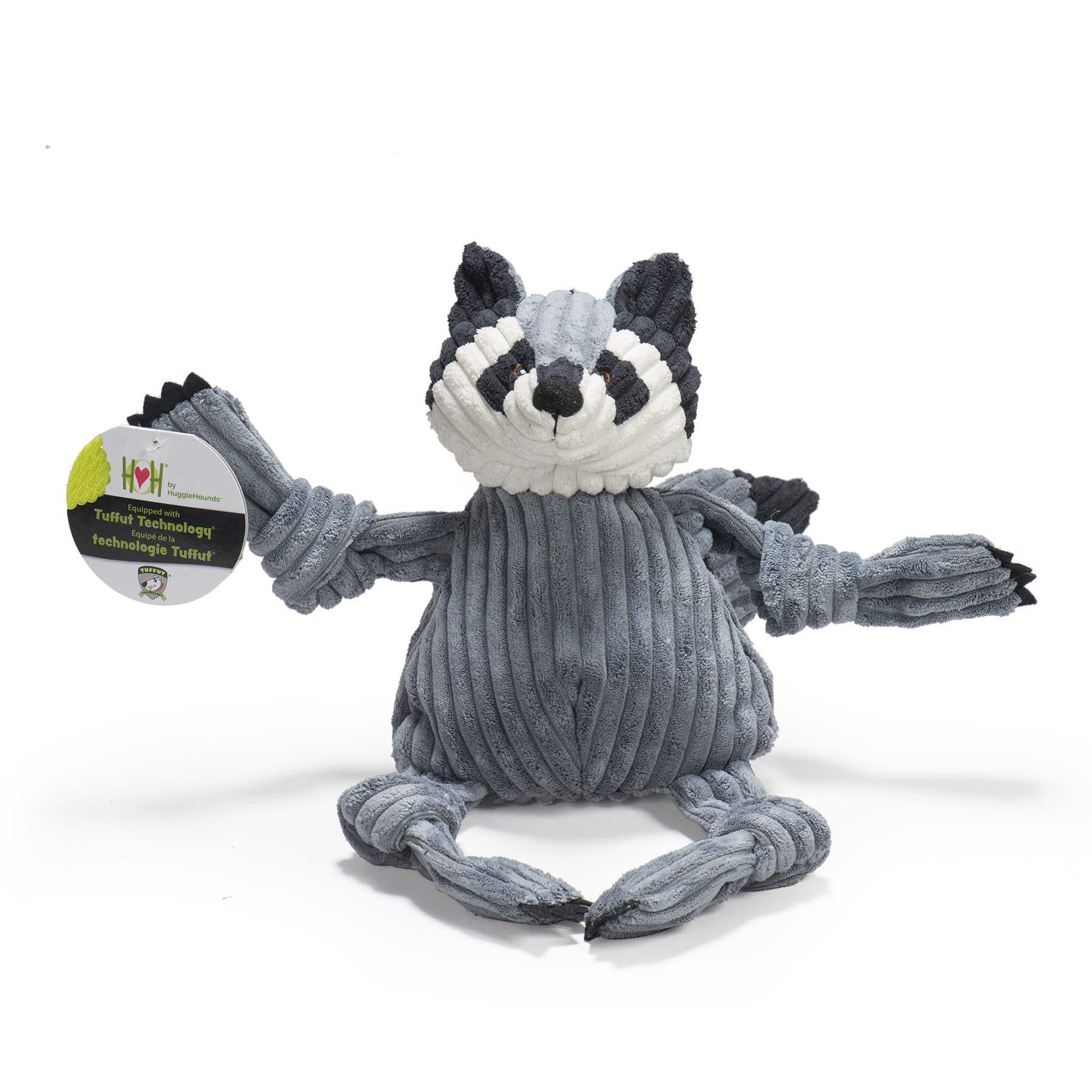 Reggie Raccoon Knottie® Plush Dog Toy - HuggleHounds - Flyclothing LLC