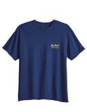 Tin Haul Unisex Short Sleeve Tin Haul Desert Supply Screen Print T Shirt Heavyweight Navy - TIN HAUL