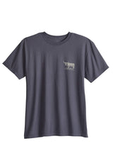 Tin Haul Unisex Short Sleeve Tin Haul Western Supply Bull Back Screen T Shirt Heavyweight Graphite With Front Screen - TIN HAUL - Flyclothing LLC