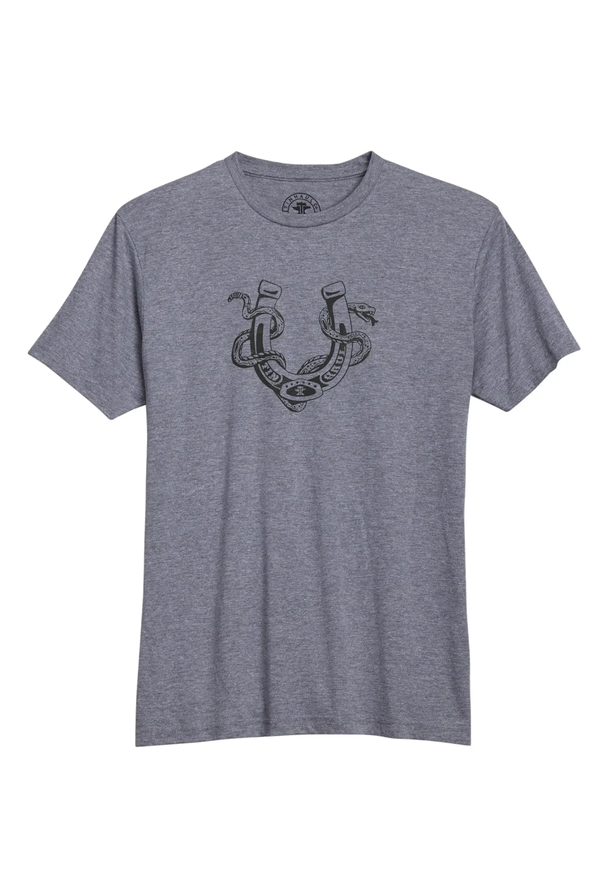 Unisex Short Sleeve Pullovertin Haul Rattle Snake Horseshoe Printr Western - Tin Haul - Flyclothing LLC
