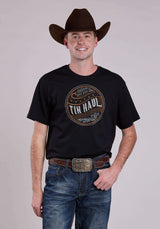 Tin Haul Unisex Like A Back Of A Coin Screen Short Sleeve Pullover Western - Tin Haul - Flyclothing LLC