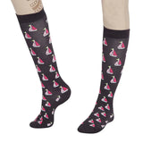 TuffRider Ladies Flamingo/Boat/Horse Knee Hi Socks - 3 Pack - Breeches.com - Flyclothing LLC