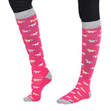 TuffRider Ladies Flamingo/Boat/Horse Knee Hi Socks - 3 Pack - Breeches.com - Flyclothing LLC
