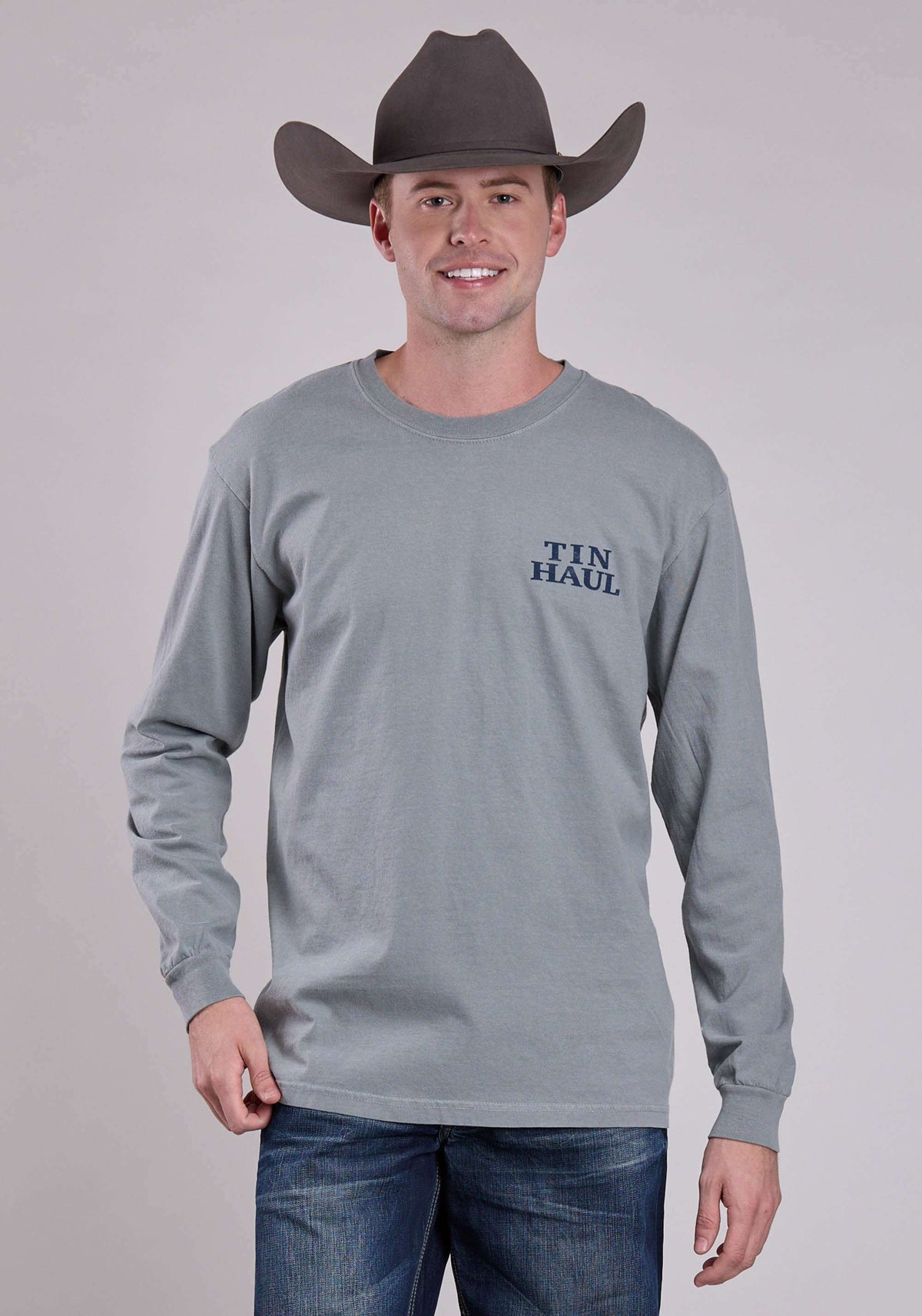 Tin Haul Mens Desert Screen On Back Long Sleeve Pullover Western Shirt - Tin Haul - Flyclothing LLC