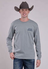 Tin Haul Mens Desert Screen On Back Long Sleeve Pullover Western Shirt - Tin Haul - Flyclothing LLC