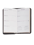 Scully Leather Black Pocket Weekly Planner