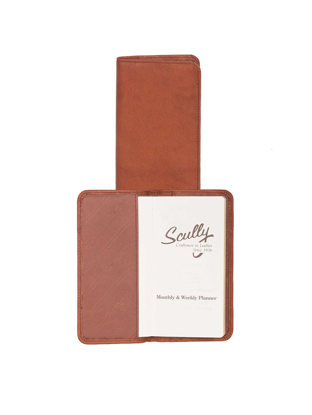 Italia Canyon leather Brown Pocket weekly planner - Scully Leather - Flyclothing LLC