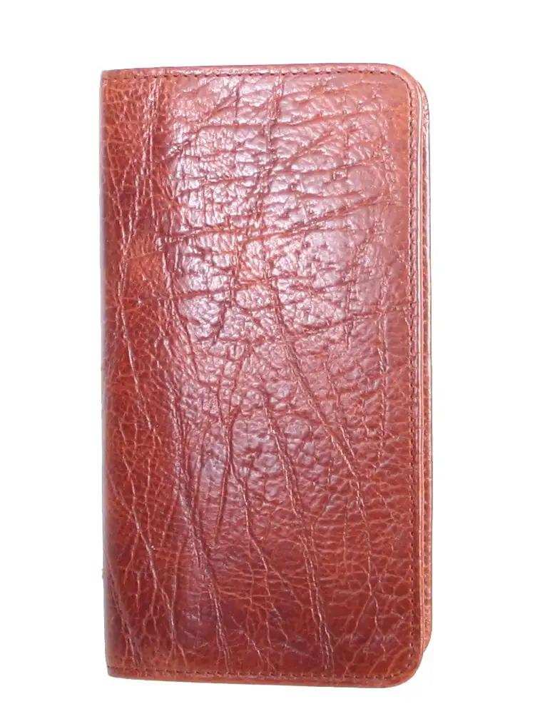 Italia Antique calf leather Brown Pocket phone/address - Scully Leather - Flyclothing LLC