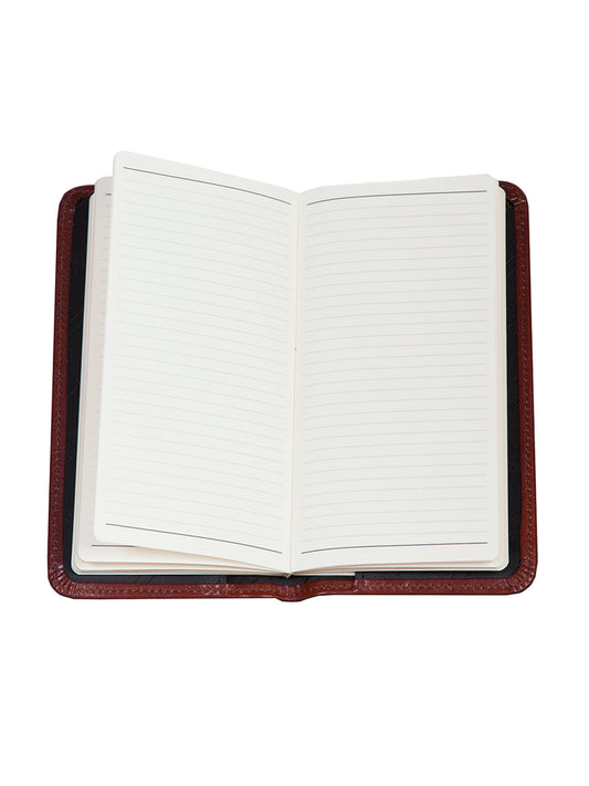 Scully Leather Cognac Ruled Pocket Notebook