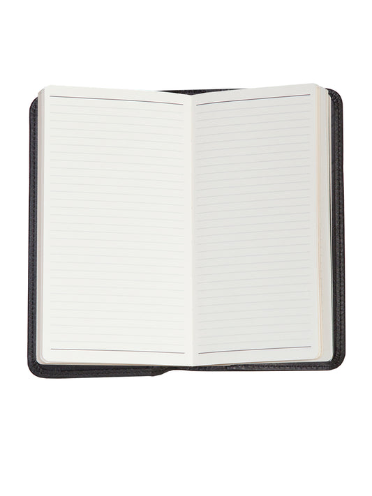 Scully Leather Black Ruled Pocket Notebook