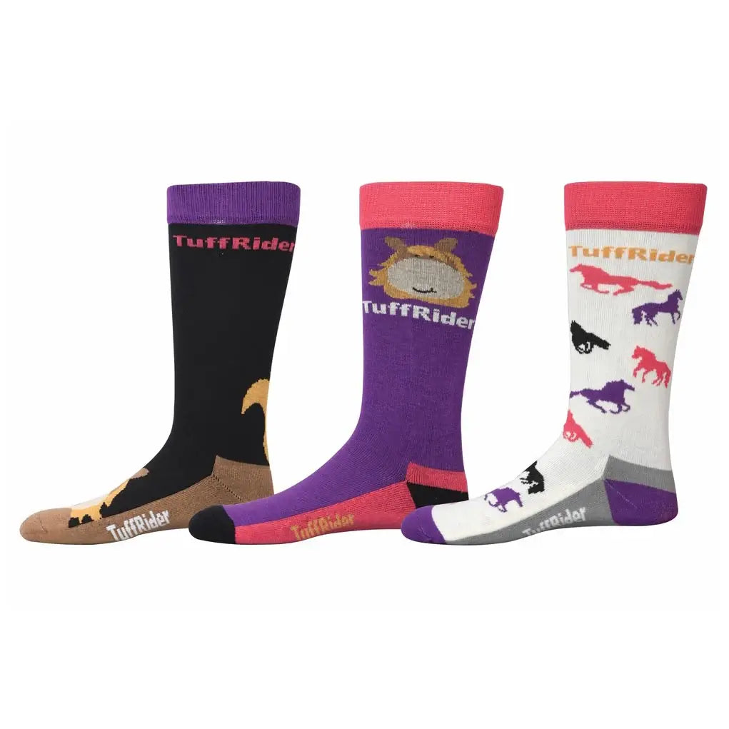 TuffRider Asher Kids Socks - 3 Pack - Breeches.com - Flyclothing LLC