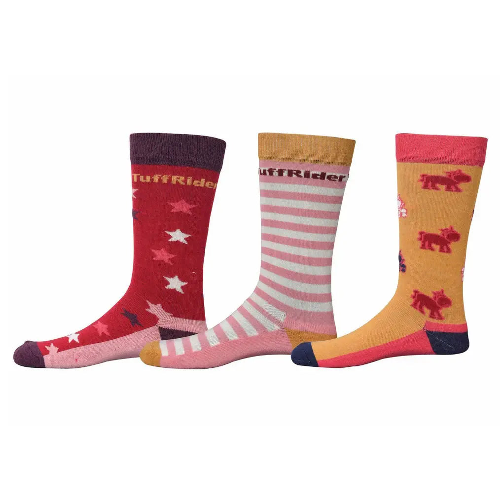 TuffRider Philip Kids Socks - 3 Pack - Breeches.com - Flyclothing LLC