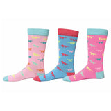 TuffRider Neon Pony Kids Socks - 3 Pack - Breeches.com - Flyclothing LLC