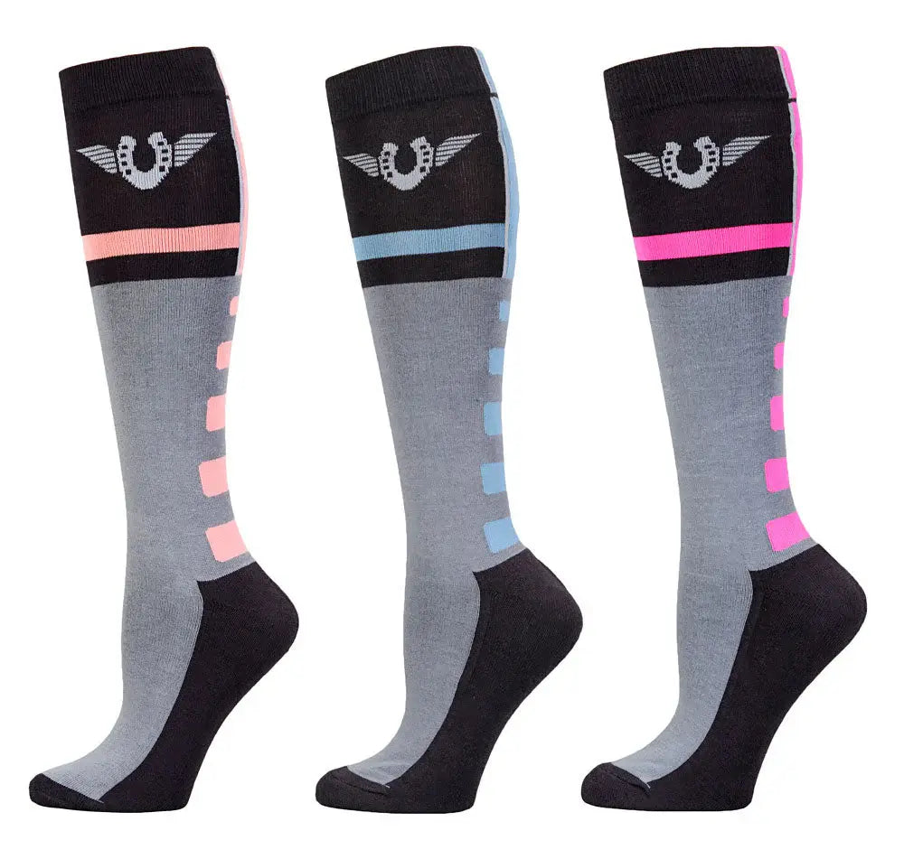 TuffRider Ladies Impulsion Knee Hi Socks - 3 Pack - Breeches.com - Flyclothing LLC