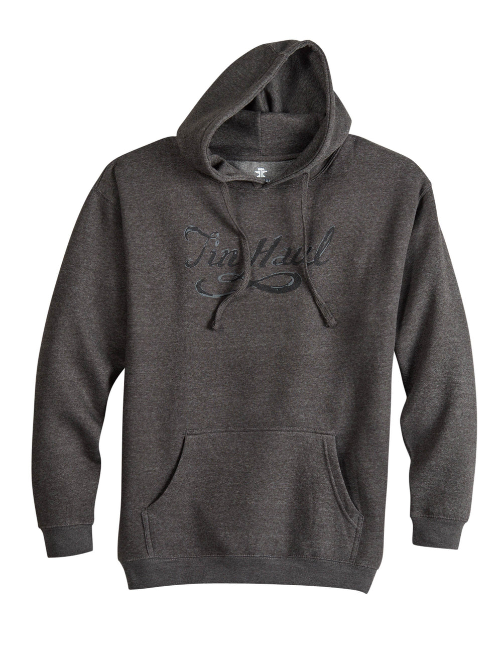 Tin Haul Mens Tin Haul Pullover Hoodie With Curly Script Dark Grey - TIN HAUL
