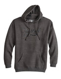 Tin Haul Mens Tin Haul Pullover Hoodie With Curly Script Dark Grey - TIN HAUL