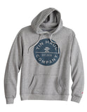 Tin Haul Mens Tin Haul Pullover Hoodie Circle Scredn Print Triblend Heather Grey - TIN HAUL