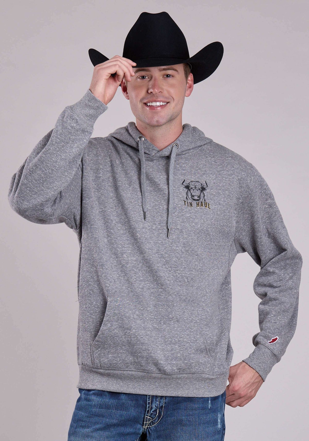 Tin Haul Mens Bull Full Screen On Back Pullover Jacket - Tin Haul - Flyclothing LLC