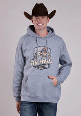 Mens Tin Haul Bronc Rider Screen Print Pullover Jacket - Tin Haul - Flyclothing LLC
