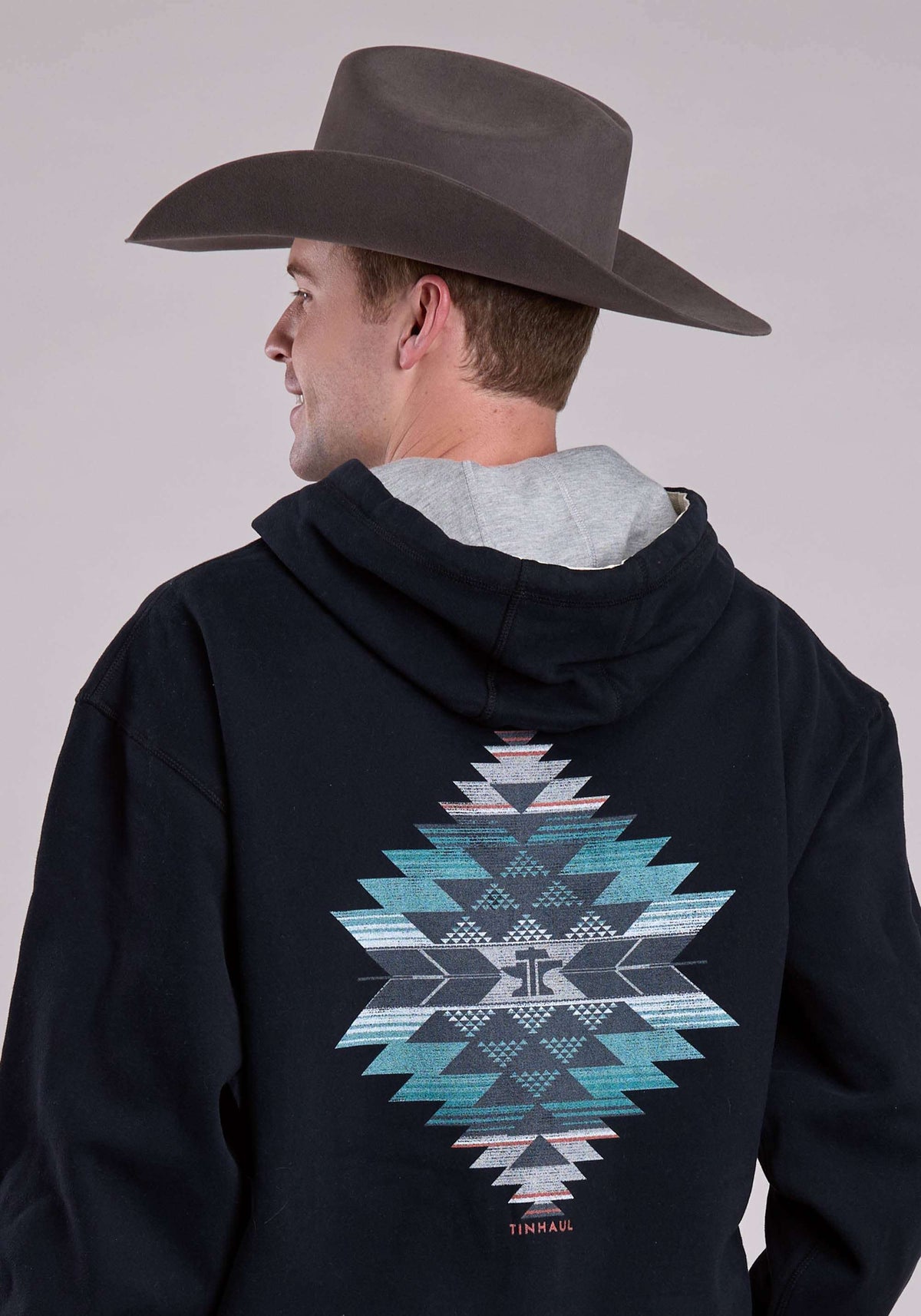 Tin Haul Mens Full Aztec Screen On Back Pullover Jacket - Tin Haul - Flyclothing LLC