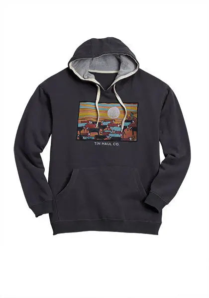 Tin Haul Mens Herd Of Cattle Screen Print Pullover Jacket - Tin Haul - Flyclothing LLC
