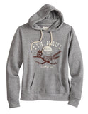 Tin Haul Womens Tin Haul Pullover Hoodie Supply Road Runner Screen Print Triblend Fleece - TIN HAUL