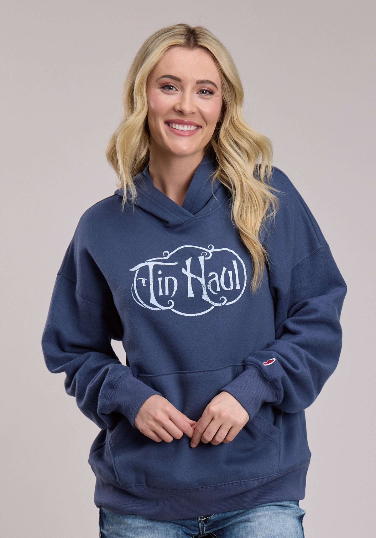 Tin Haul Womens Script Screen Print Hoodie - Tin Haul - Flyclothing LLC